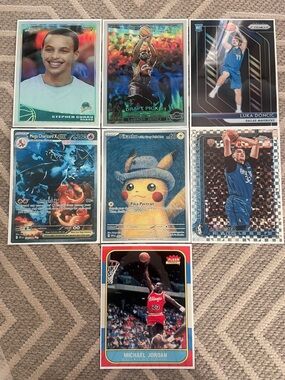 Mixed Sports & Pokémon Trading Card Metal Pictures- Multi-Color